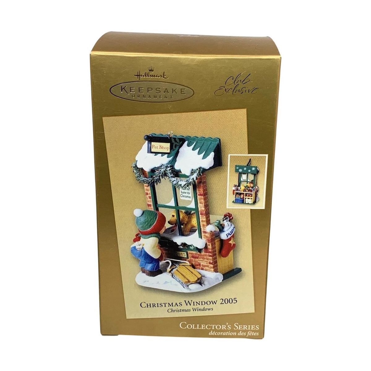 2005 Pet Shop Hallmark Ornament (Christmas Window) QXC5003 Image2