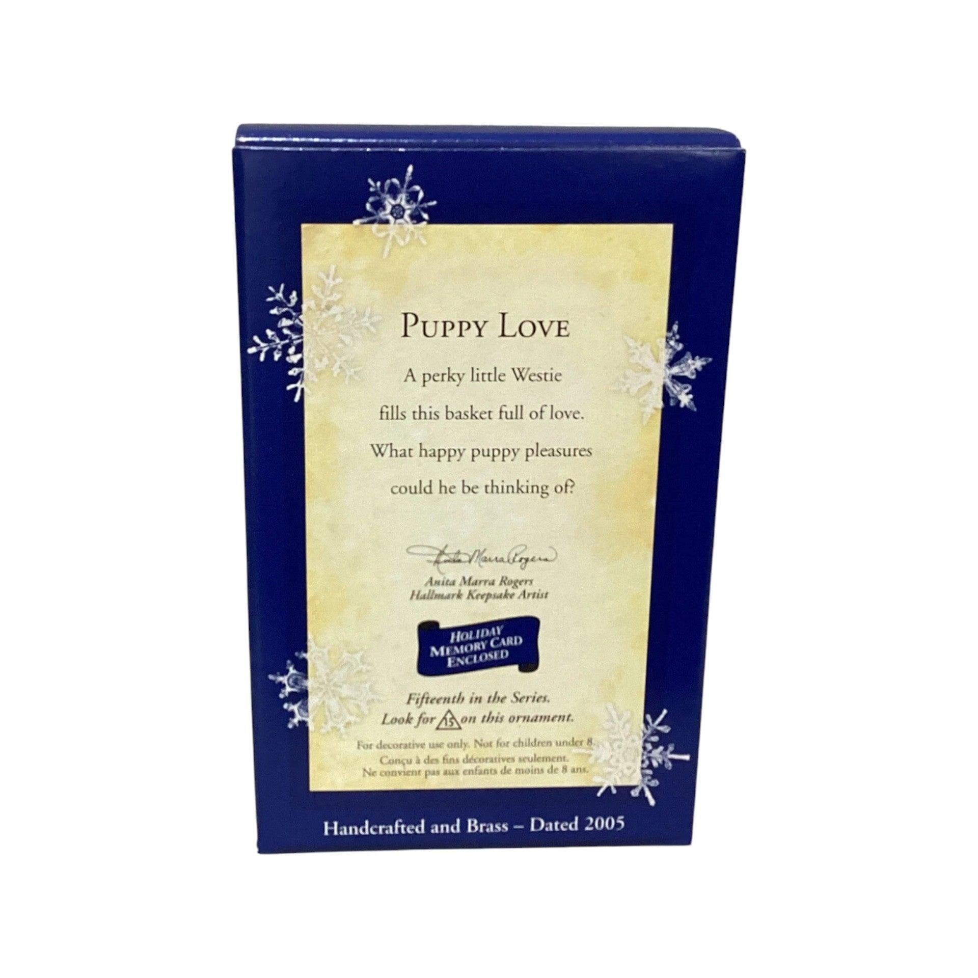 2005 Puppy Love Hallmark Ornament (Puppy Love) QX2312 Image7
