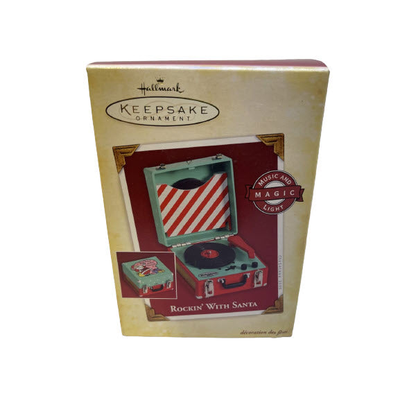 2005 Rockin' With Santa Hallmark Ornament (Vinyl Record Player) QLX7622