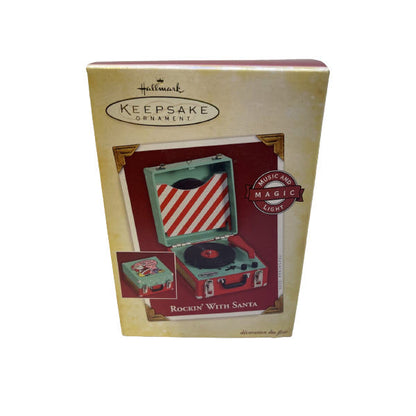 2005 Rockin' With Santa Hallmark Ornament (Vinyl Record Player) QLX7622