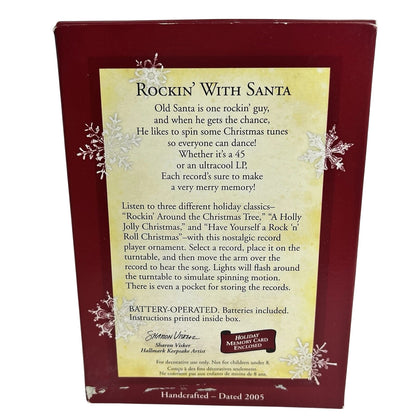 2005 Rockin' With Santa Hallmark Ornament (Vinyl Record Player) QLX7622 Image9