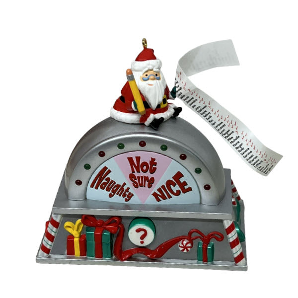 2005 Santa Knows! Hallmark Ornament (Naughty-or-Nice Meter) QLX7612