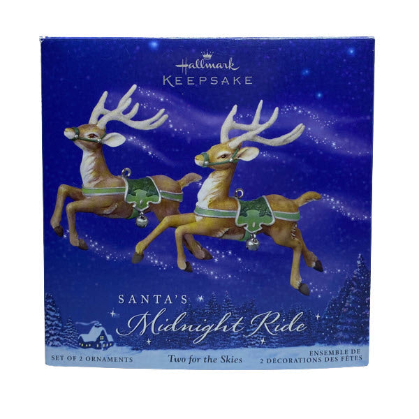 2005 Santa's Midnight Ride Hallmark Ornament (Two for the Skies) QP1755