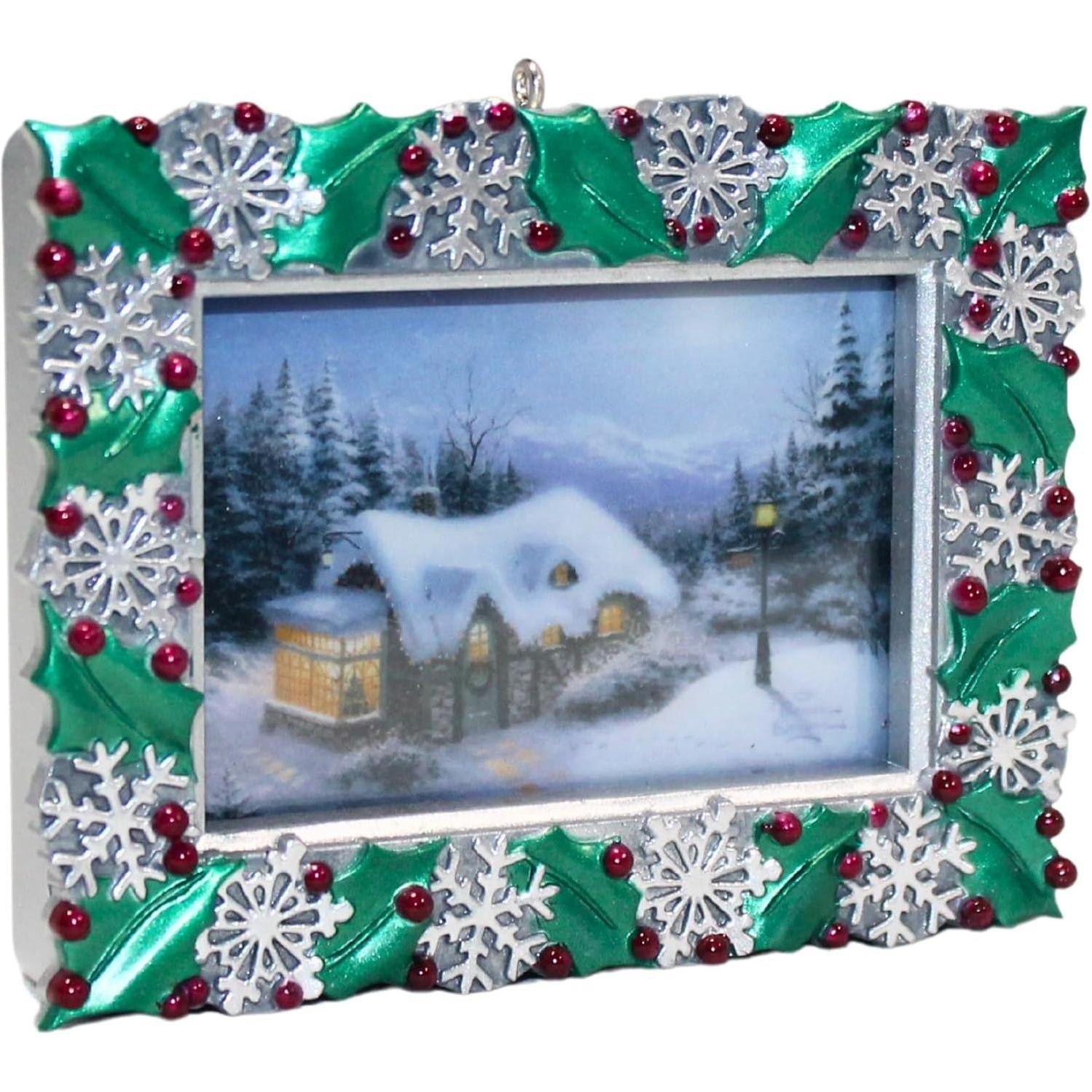 2005 Silent Night Hallmark Ornament (Thomas Kinkade) QXG4482