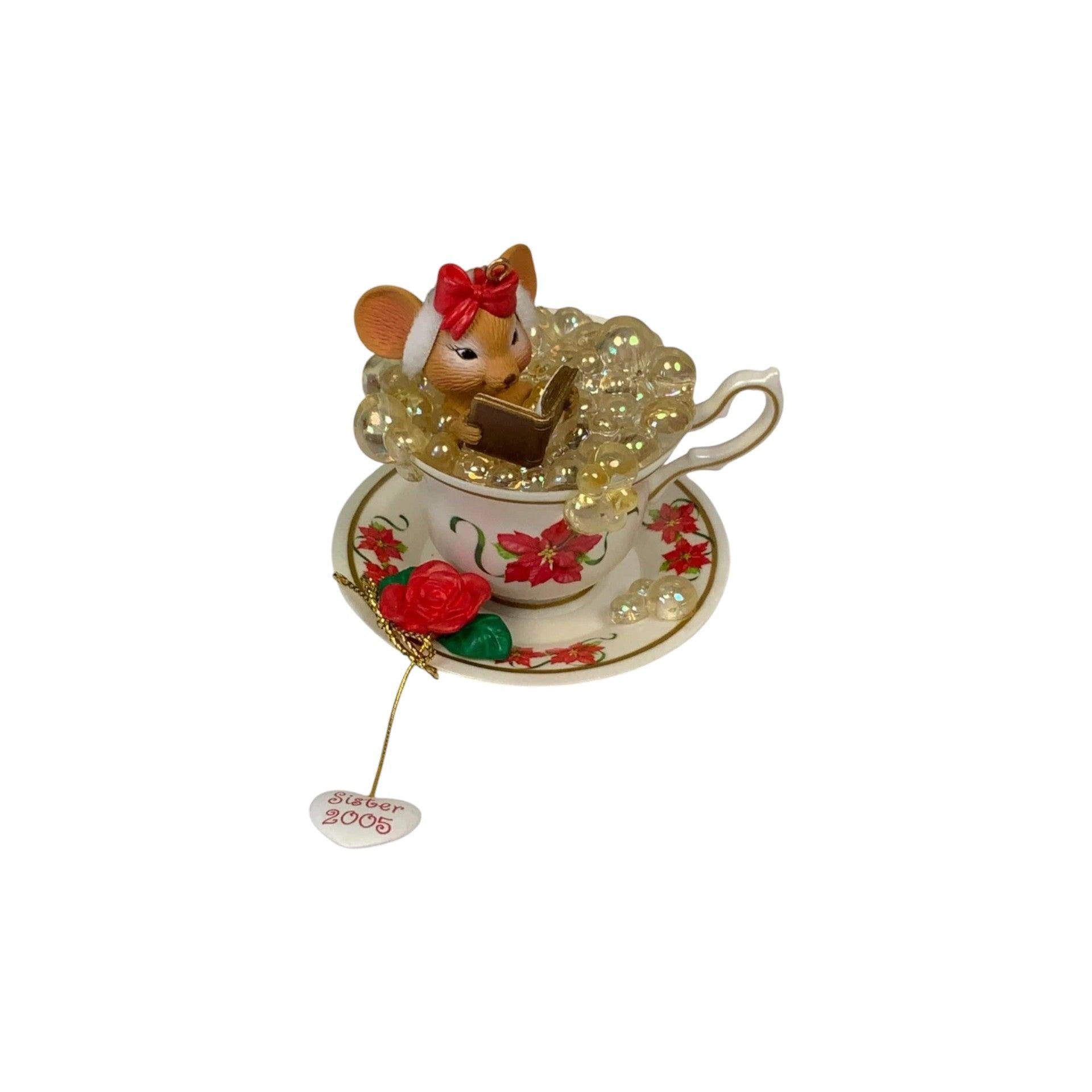 2005 Sister - Tea (Family) Carlton Cards Heirloom Ornament CXOR-045N Image1