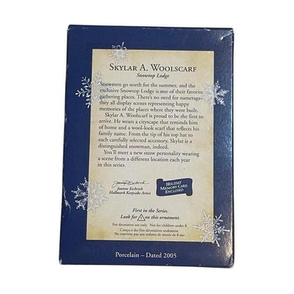 2005 Skylar A. Woolscarf Hallmark Ornament (Snowtop Lodge) QX2405 Image6