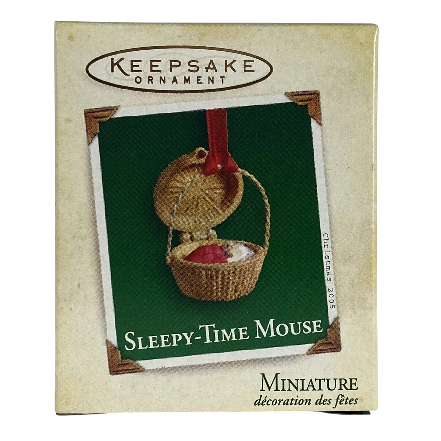 2005 Sleepy-Time Mouse Hallmark Ornament (Mouse) QXM8145