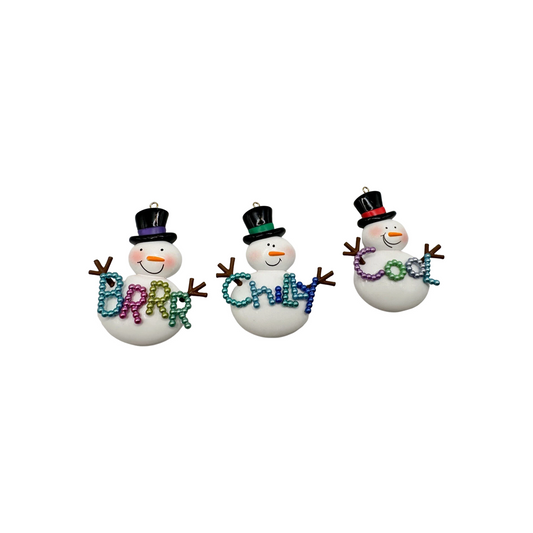 2005 Snow Trio Carlton Cards Ornaments (Snowmen) CXOR-079N Image1