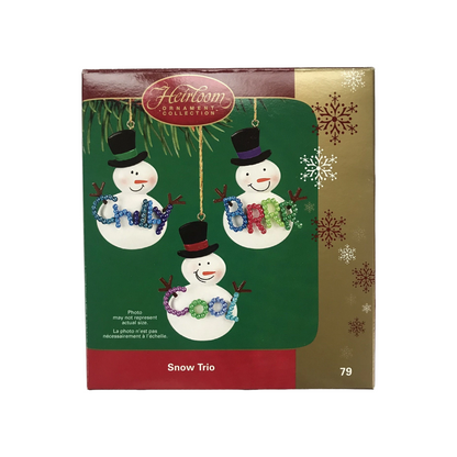 2005 Snow Trio Carlton Cards Ornaments (Snowmen) CXOR-079N Image2