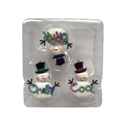 2005 Snow Trio Carlton Cards Ornaments (Snowmen) CXOR-079N Image4