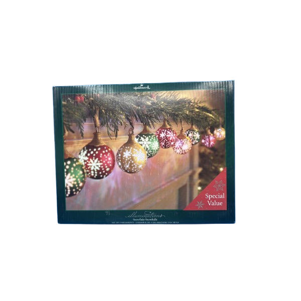 2005 Snowflake Snowballs Hallmark Ornament (Illuminations) QLX7975