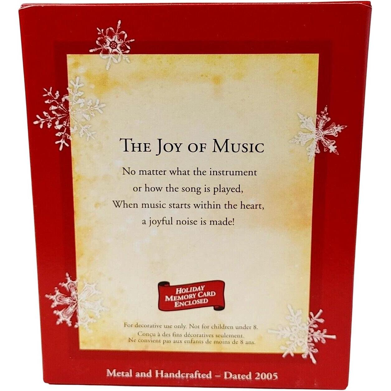 2005 The Joy of Music Hallmark Ornament (Music) QXG4322