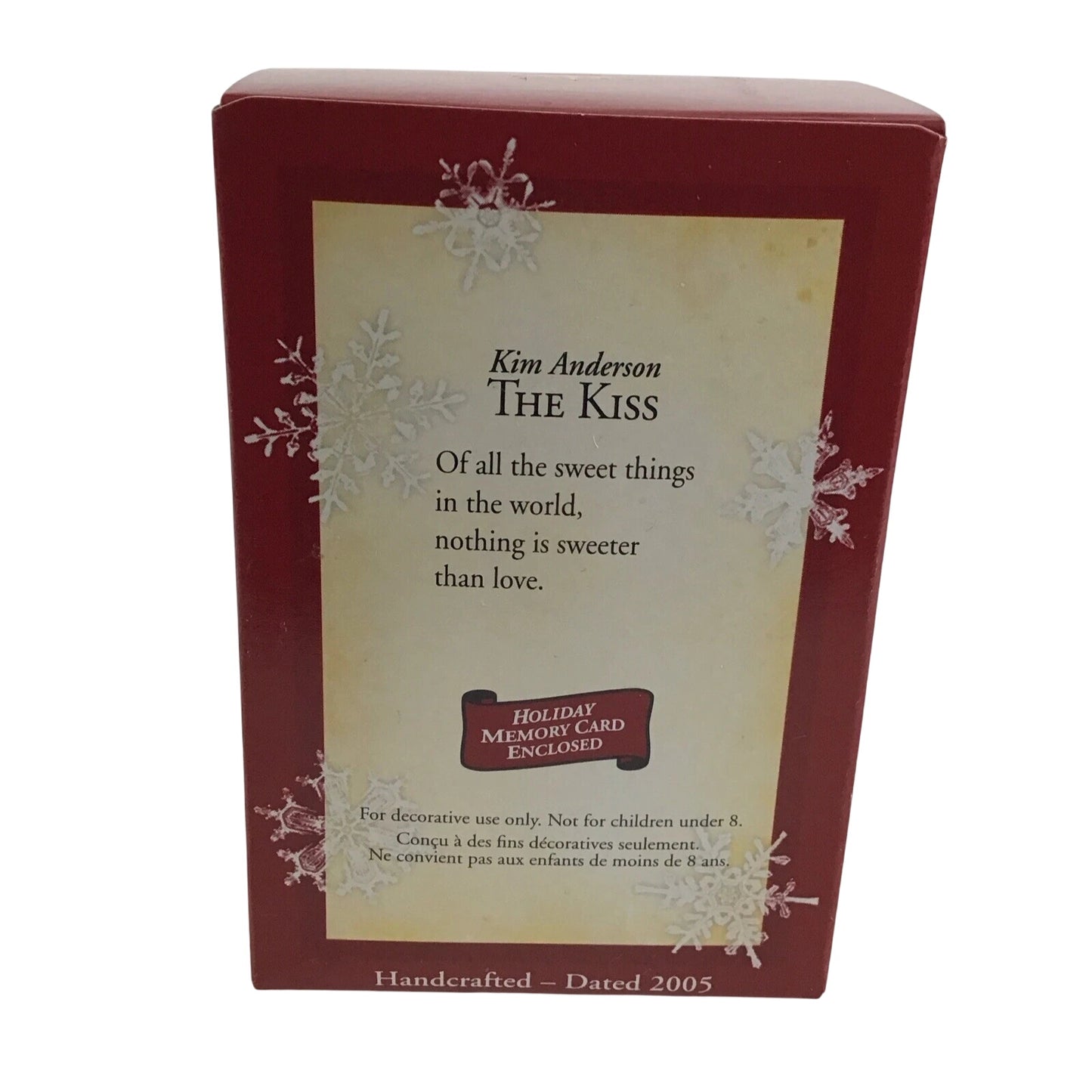 2005 The Kiss Hallmark Ornament (Kim Anderson) QXG4412