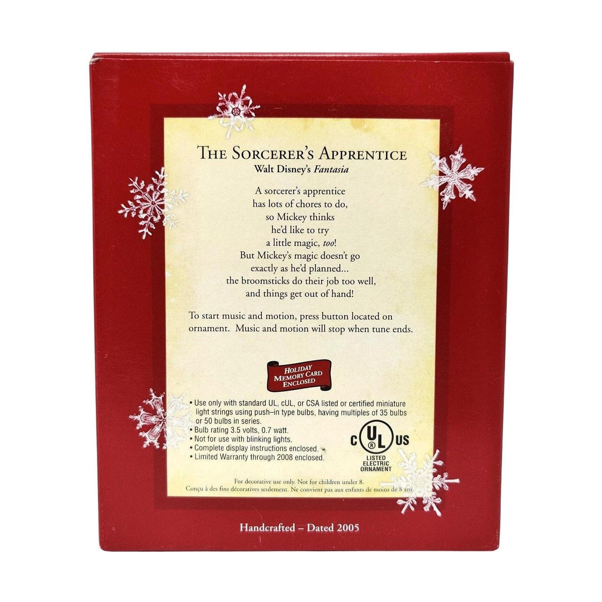 2005 The Sorcerer's Apprentice Hallmark Ornament (Fantasia) QXD4082 Image5