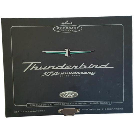 2005 Thunderbird 50th Anniversary Set Hallmark Ornament (Classic American Cars) QXI6172