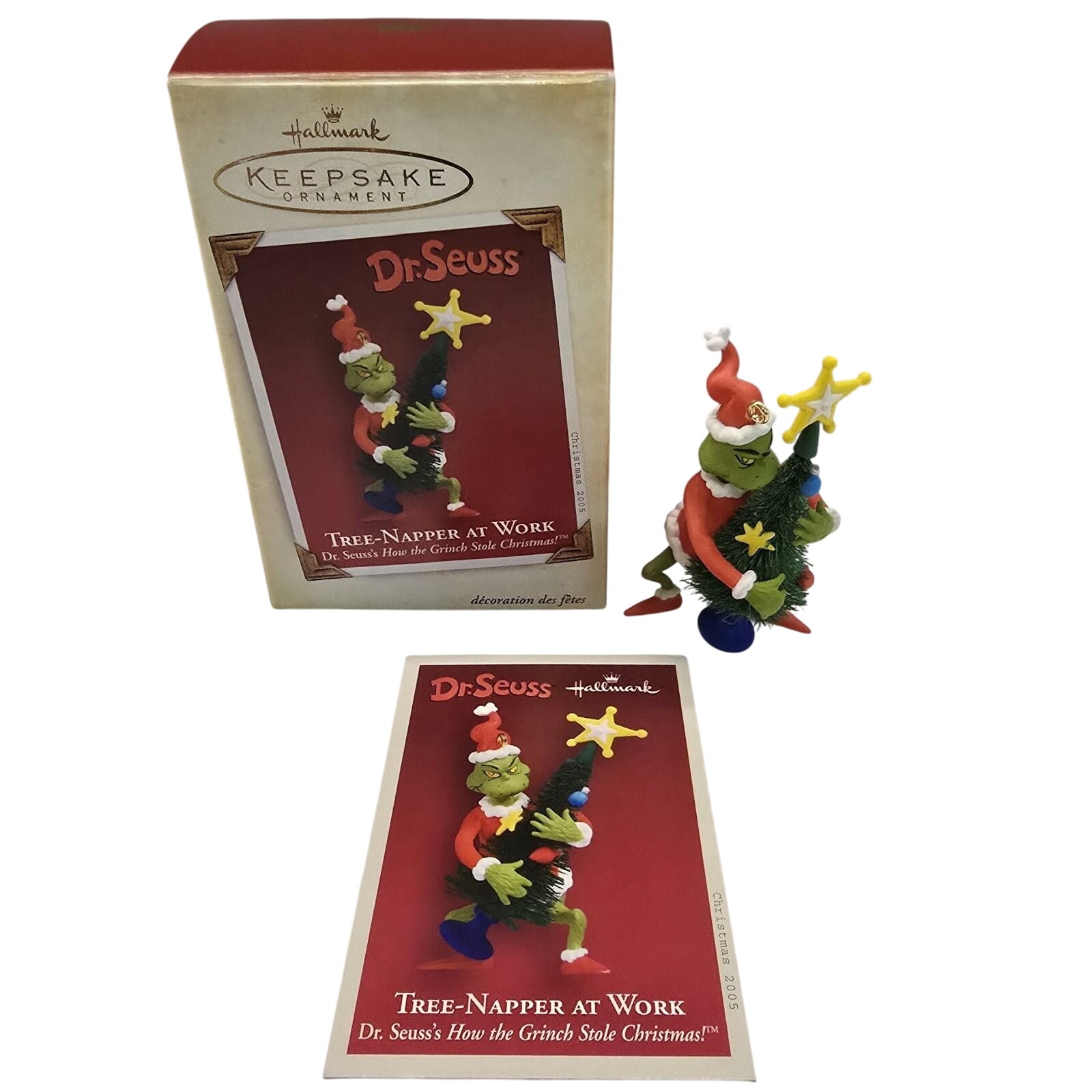 2005 Tree-Napper at Work Hallmark Ornament (The Grinch) QXI6162