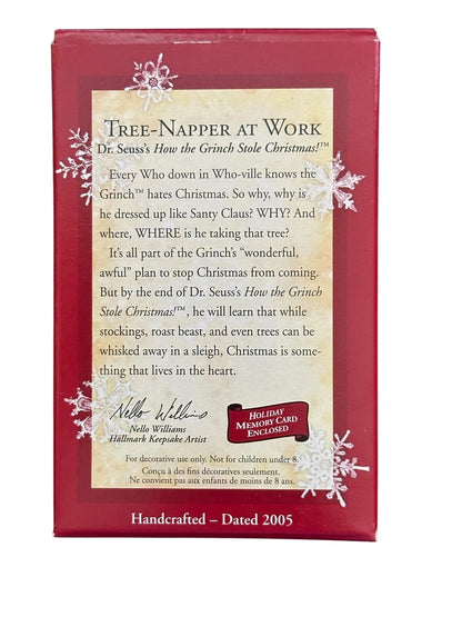 2005 Tree-Napper at Work Hallmark Ornament (The Grinch) QXI6162