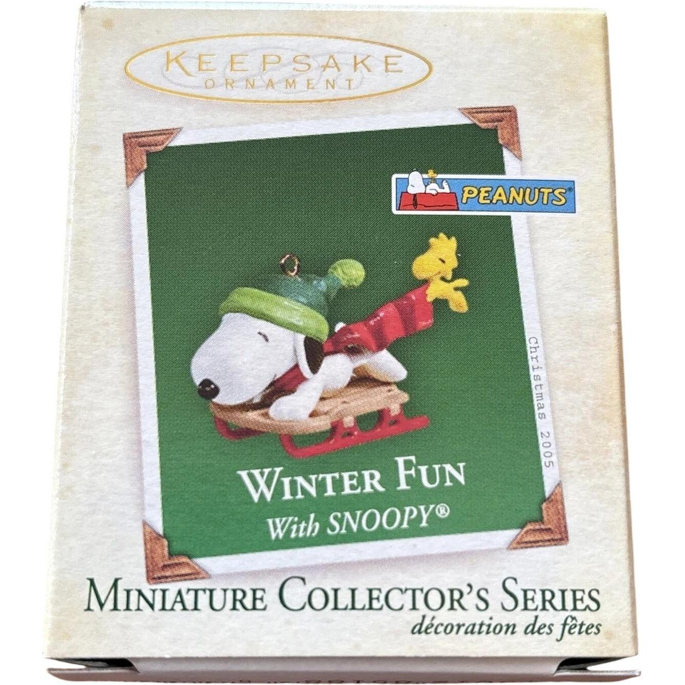 2005 Winter Fun with Snoopy Hallmark Ornament (Peanuts) QXM2092