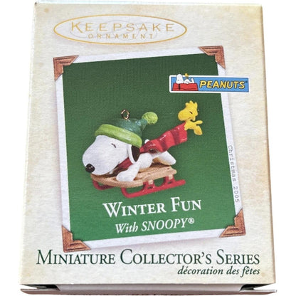2005 Winter Fun with Snoopy Hallmark Ornament (Peanuts) QXM2092