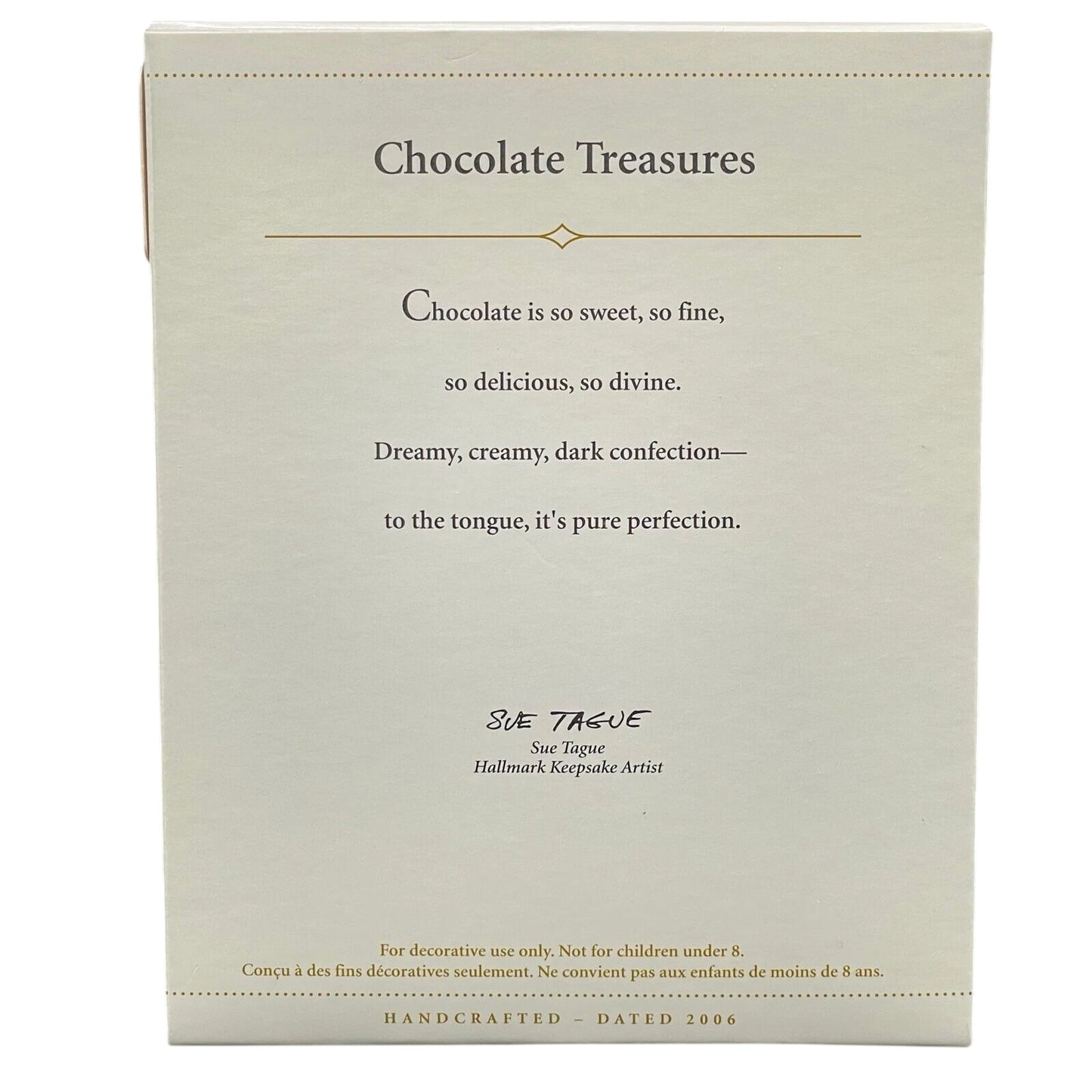 2006 Chocolate Treasures Hallmark Ornament (Eat & Drink) QXG2286