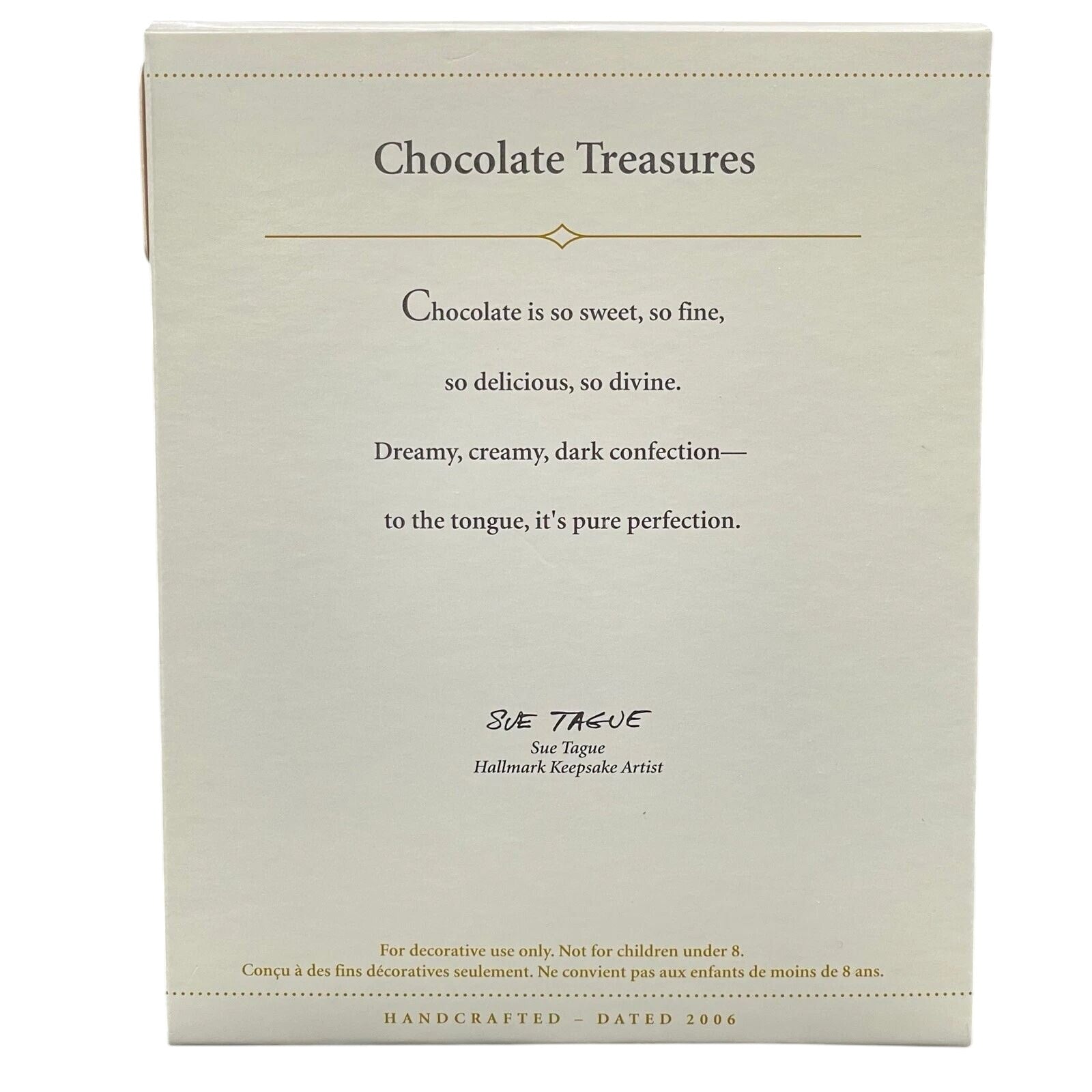 2006 Chocolate Treasures Hallmark Ornament (Eat & Drink) QXG2286