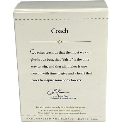 2006 Coach Hallmark Ornament (Sports & Activities) QXG2236