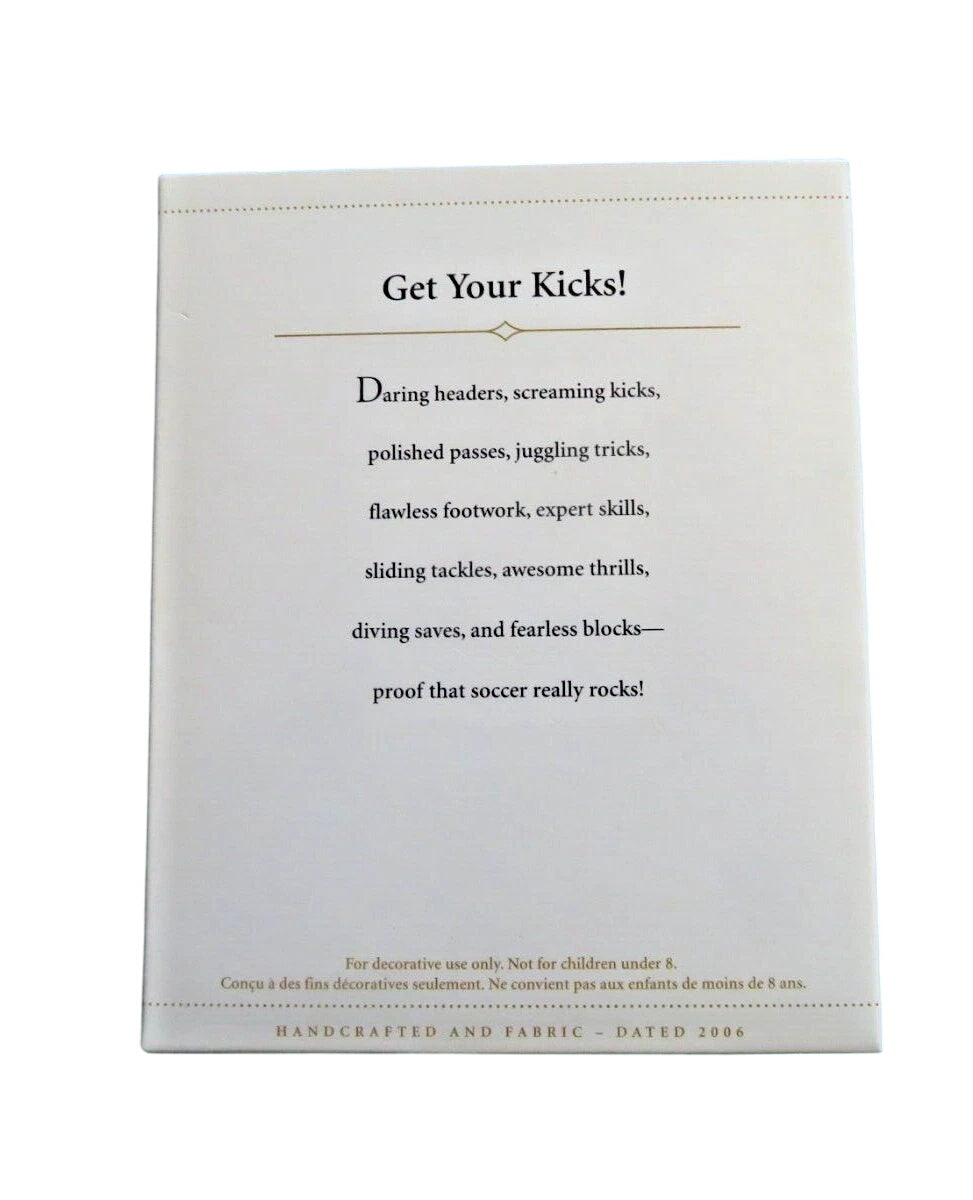 2006 Get Your Kicks! Hallmark Ornament (Sports & Activities) QXG6386