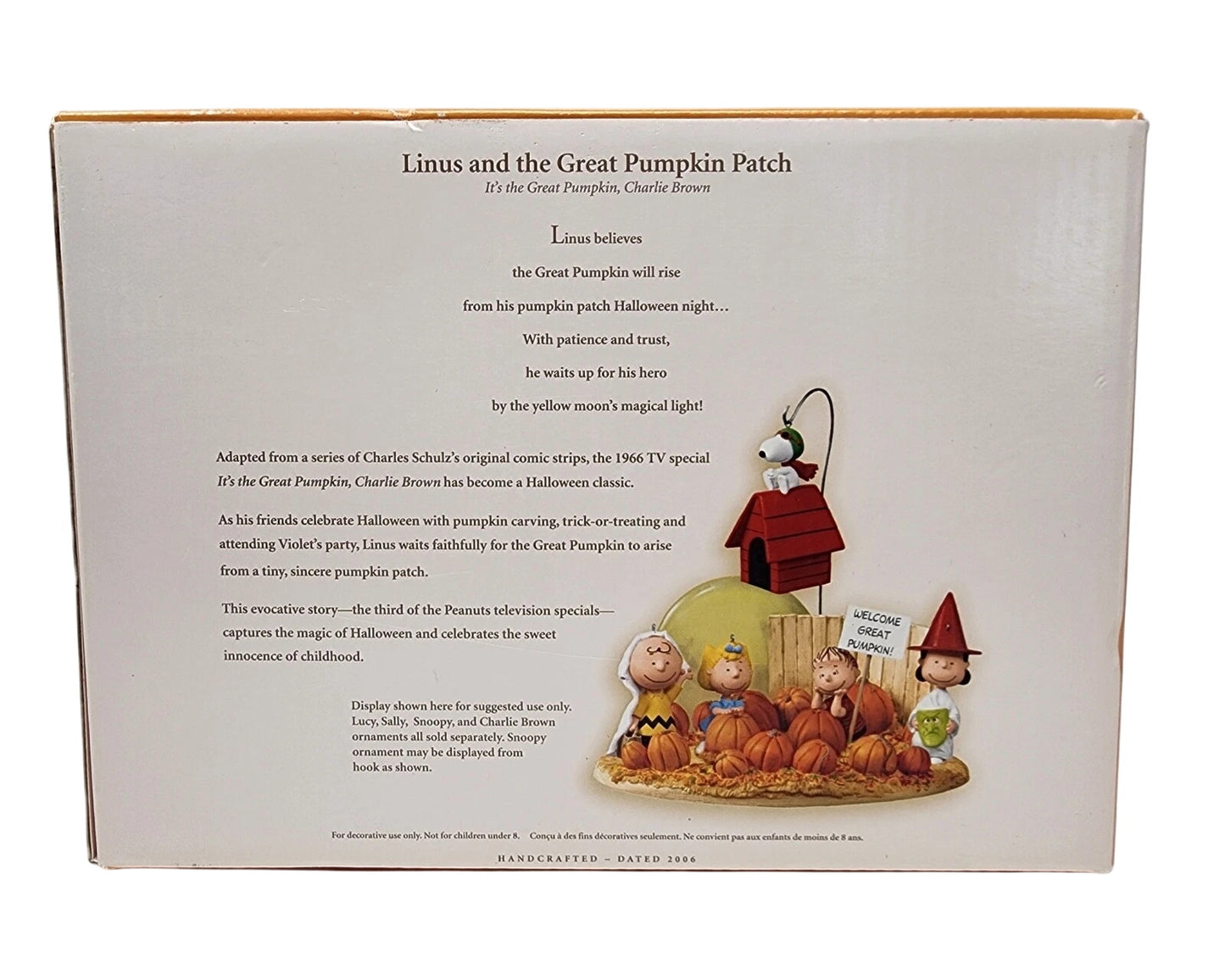 2006 Linus and the Great Pumpkin Patch Hallmark Ornament (Peanuts) QFO6076