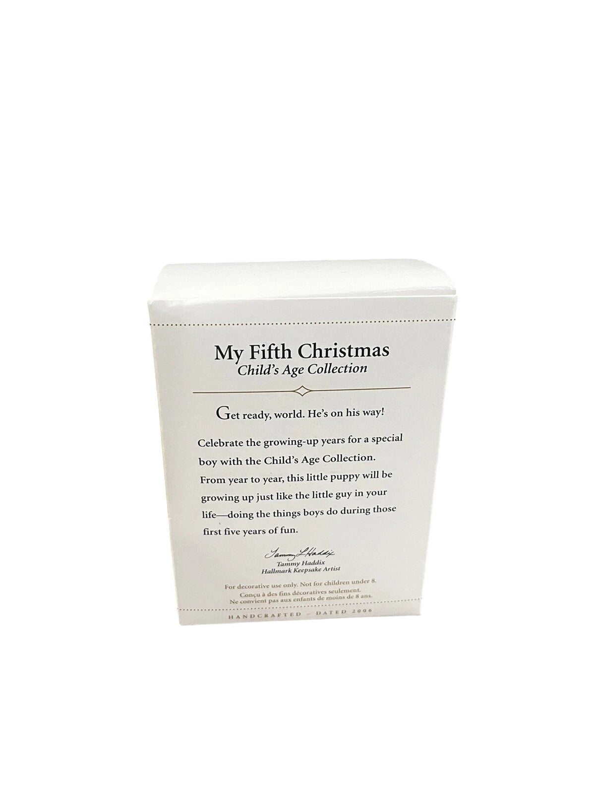 2006 My Fifth Christmas Hallmark Ornament (Child's Age Collection) QXG2876