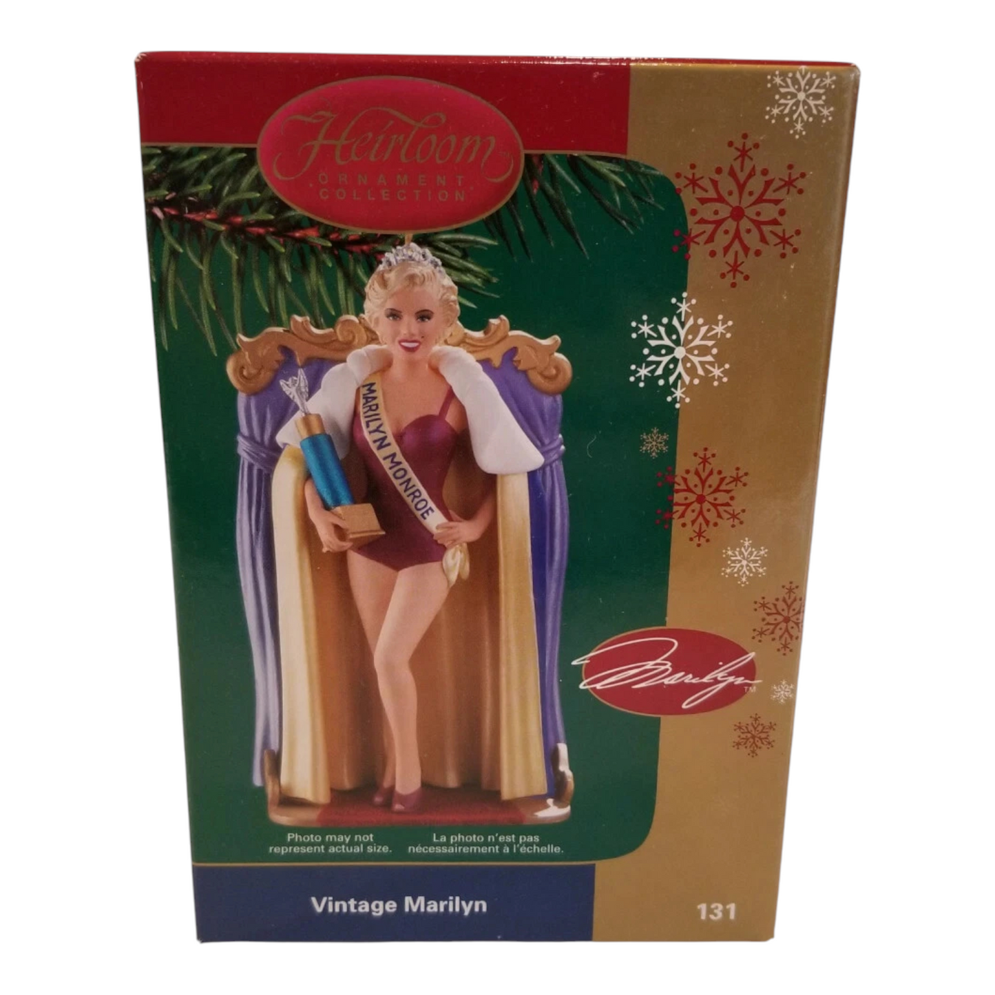 2006 Vintage Marilyn Carlton Cards Ornaments (Marilyn Monroe) CXOR-131P