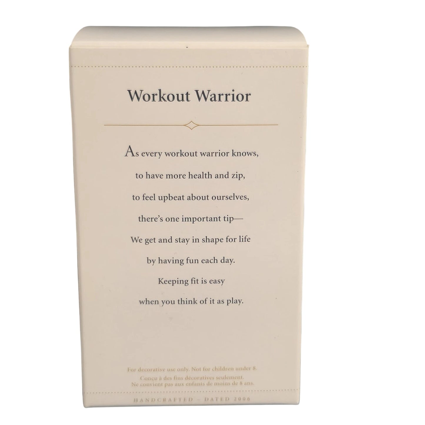 2006 Workout Warrior Hallmark Ornament (Sports & Activities) QXG2293