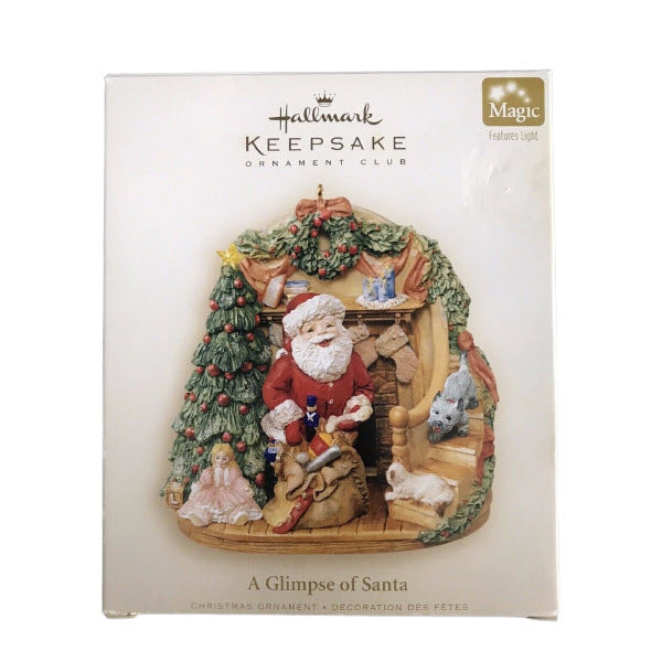 2006 A Glimpse of Santa Hallmark Ornament (Santa Claus) QXC6007
