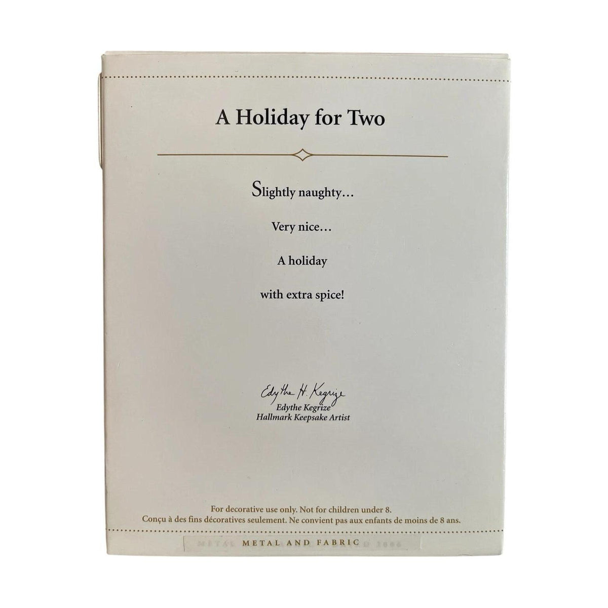 2006 A Holiday for Two Hallmark Ornament (A Holiday for Two) QXG3016 Image4