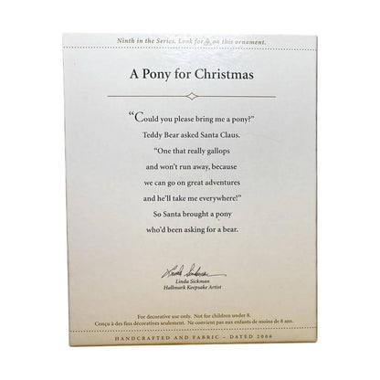 2006 A Pony for Christmas Hallmark Ornament (A Pony for Christmas) QX2496 Image6