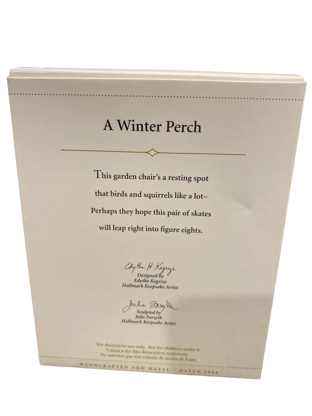 2006 A Winter Perch Hallmark Ornament (Winter Garden) QXG2786 Image8