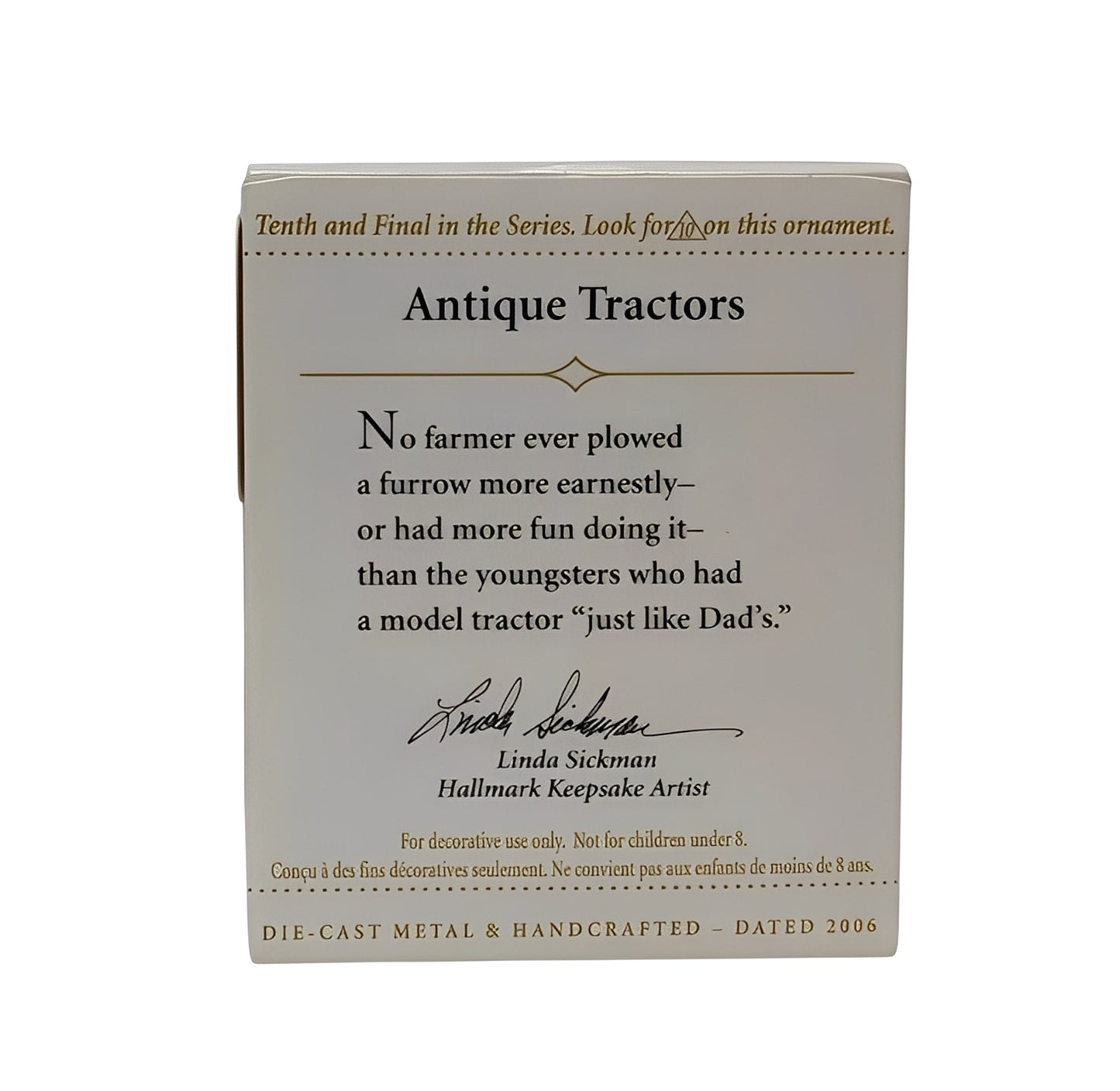 2006 Antique Tractors Hallmark Ornament (Series #10) QXM2143