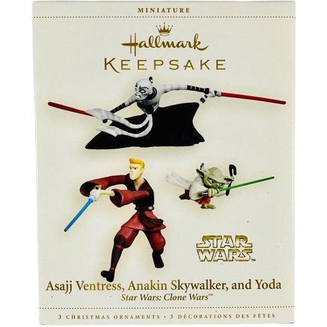 2006 Asajj Ventress, Anakin Skywalker & Yoda Hallmark Ornament (Star Wars) QXM2113
