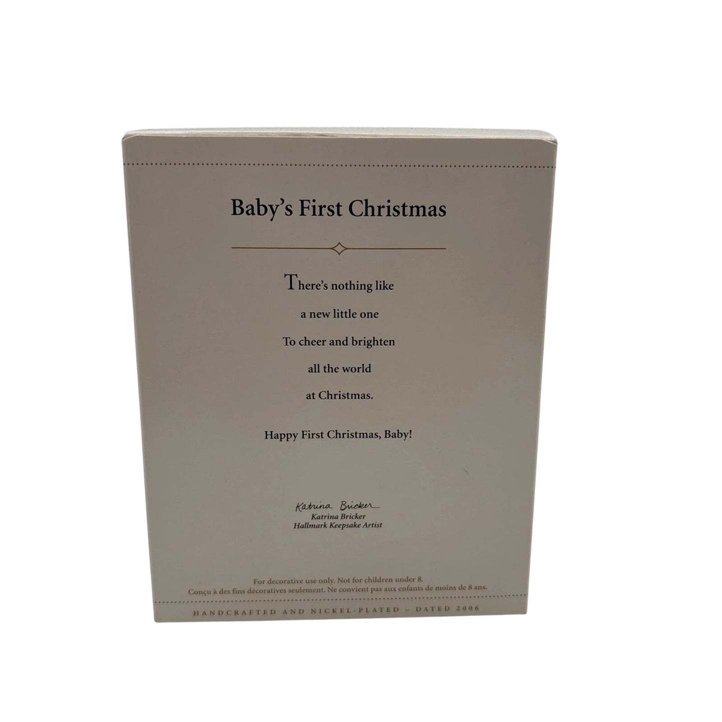 2006 Baby's First Christmas Hallmark Ornament (Baby's First Christmas) QXG2836