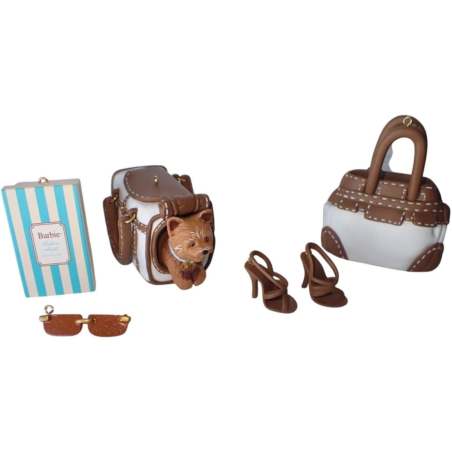 2006 Barbie Fashion Pup Ornament Set Hallmark Ornament (Barbie) QXM6336