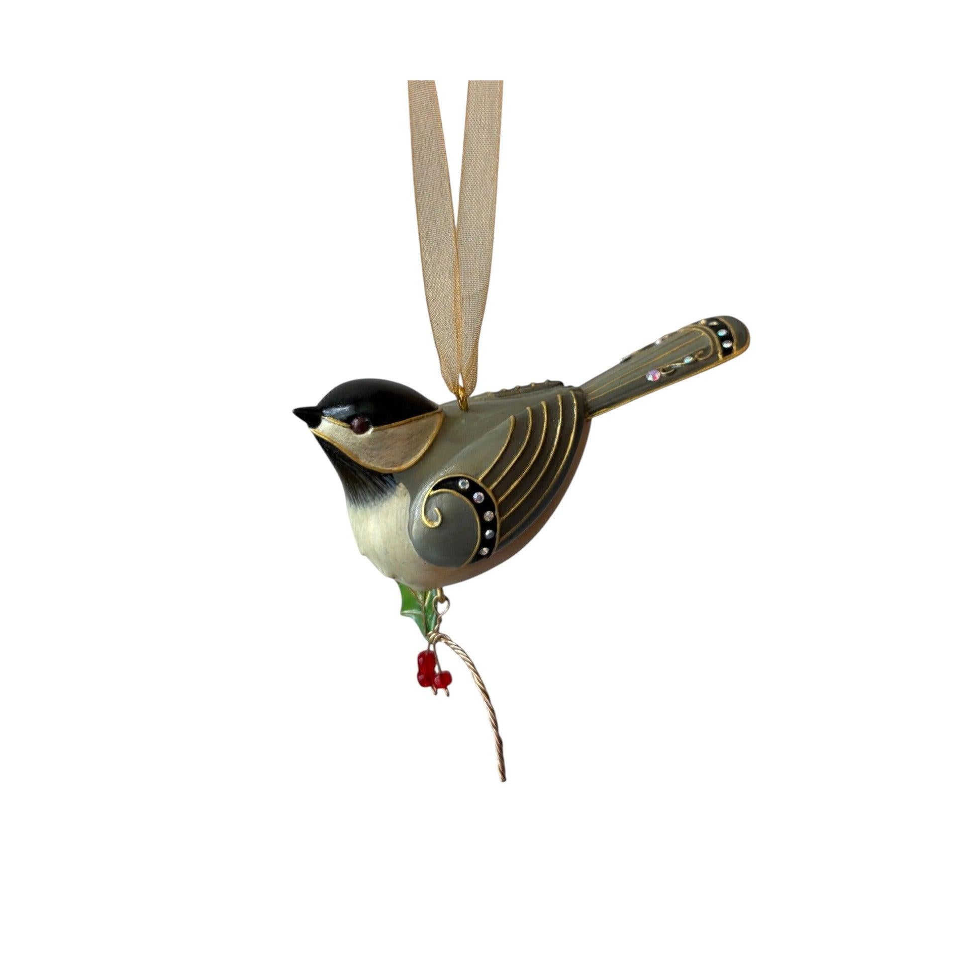 2006 Black-Capped Chickadee Hallmark Ornament (The Beauty of Birds) QX2506 Image1