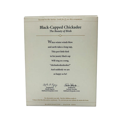 2006 Black-Capped Chickadee Hallmark Ornament (The Beauty of Birds) QX2506 Image7