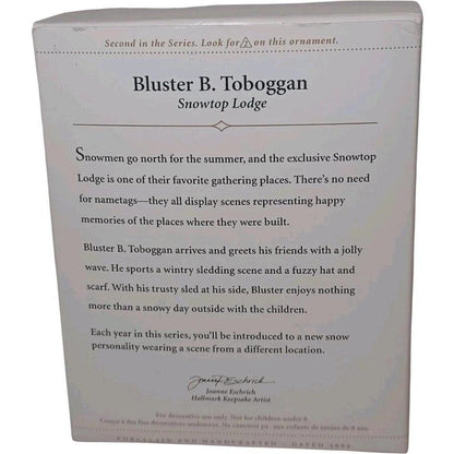 2006 Bluster B. Toboggan Hallmark Ornament (Snowtop Lodge) QX2583
