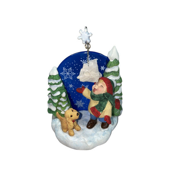 2006 Catching Snowflakes Hallmark Ornament (Snowflake) QXE3256