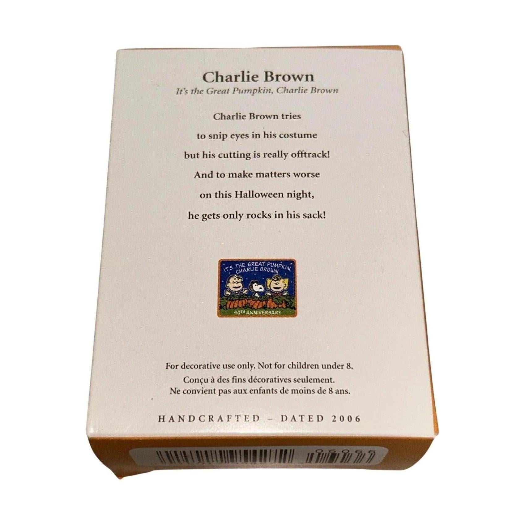 2006 Charlie Brown Hallmark Ornament (It's the Great Pumpkin, Charlie Brown) QFO6066 Image6