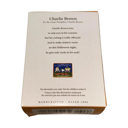 2006 Charlie Brown Hallmark Ornament (It's the Great Pumpkin, Charlie Brown) QFO6066 Image6