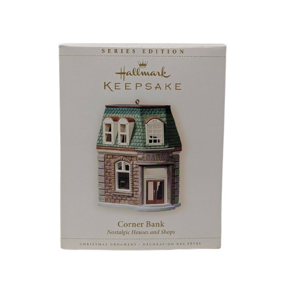 2006 Corner Bank Hallmark Ornament (Nostalgic Houses and Shops) QX2576