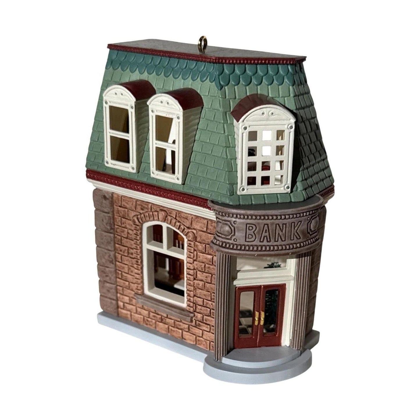 2006 Corner Bank Hallmark Ornament (Nostalgic Houses and Shops) QX2576 Image1
