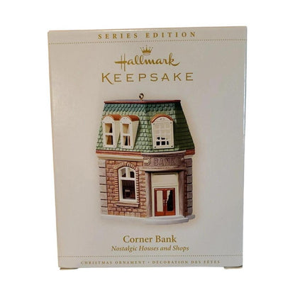 2006 Corner Bank Hallmark Ornament (Nostalgic Houses and Shops) QX2576 Image2