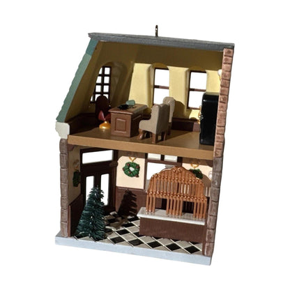 2006 Corner Bank Hallmark Ornament (Nostalgic Houses and Shops) QX2576 Image3