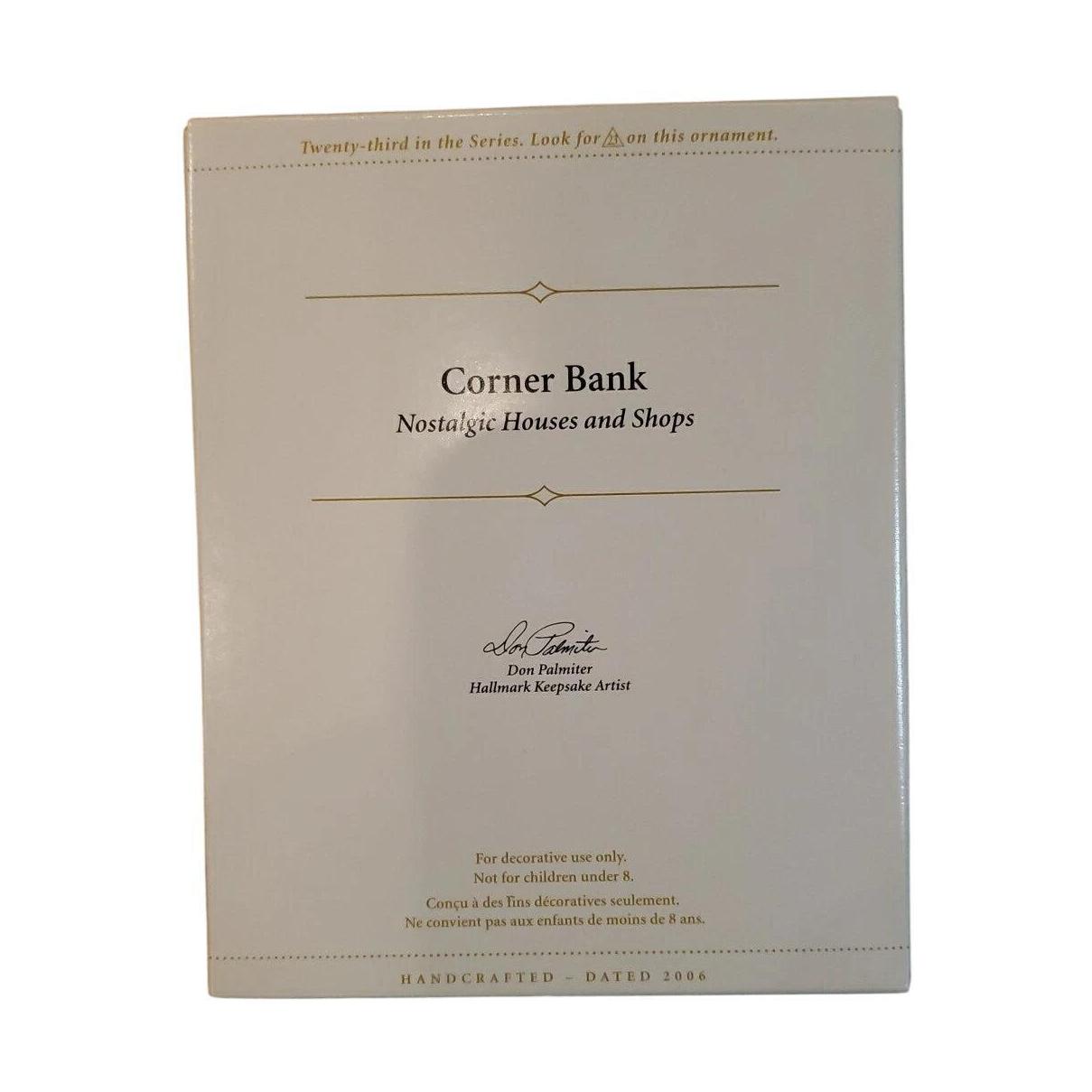 2006 Corner Bank Hallmark Ornament (Nostalgic Houses and Shops) QX2576 Image5